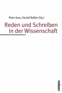 Reden und Schreiben in der Wissenschaft_cover