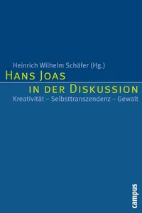 Hans Joas in der Diskussion_cover