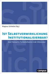 Ist Selbstverwirklichung institutionalisierbar?_cover