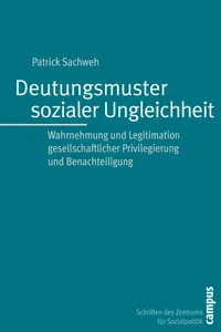 Deutungsmuster sozialer Ungleichheit_cover