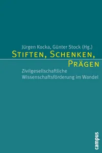 Stiften, Schenken, Prägen_cover