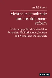 Mehrheitsdemokratie und Institutionenreform_cover