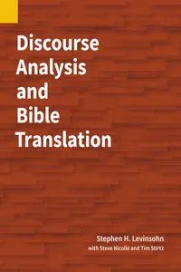 Discourse Analysis and Bible Translation_cover