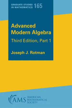 Advanced Modern Algebra