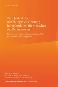 Zur Qualität der Beziehungsdienstleistung in Institutionen für Menschen mit Behinderungen_cover