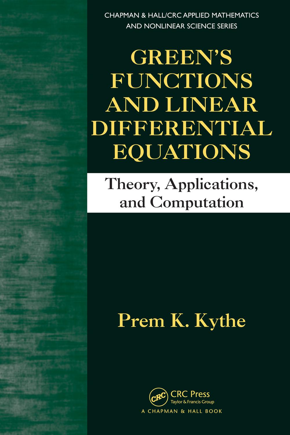 PDF] Green's Functions and Linear Differential Equations by Prem K