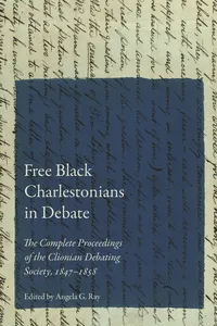 Free Black Charlestonians in Debate_cover