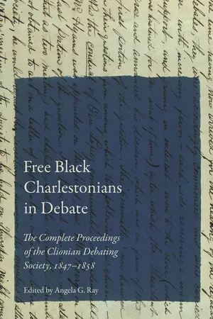 Free Black Charlestonians in Debate