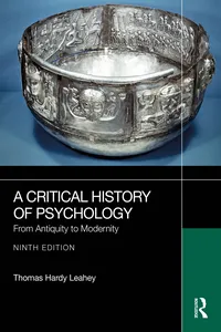 A Critical History of Psychology