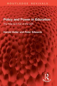 Policy and Power in Education_cover