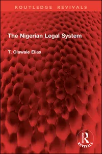 The Nigerian Legal System_cover