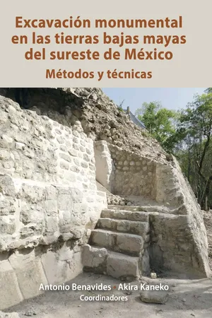 Excavación monumental en las tierras bajas mayas del sureste de México