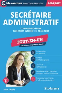 Secrétaire administratif : Tout-en-un - Catégorie B - Concours 2026-2027_cover