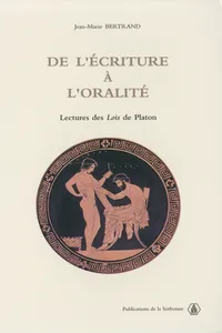 De l'écriture à l'oralité_cover