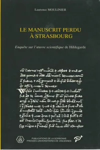 Le manuscrit perdu à Strasbourg_cover