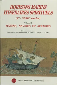 Horizons marins, itinéraires spirituels. Volume II._cover