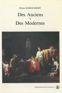 Des Anciens et des Modernes_cover