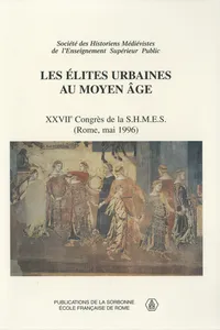 Les élites urbaines au Moyen âge_cover