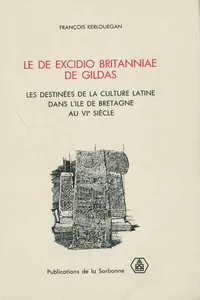 Le de excidio britanniae de Gildas_cover