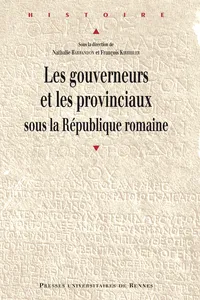 Les gouverneurs et les provinciaux sous la République romaine_cover