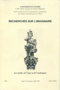 Les mythes de l'ogre et de l'androgyne_cover