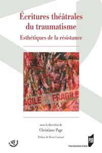Ecritures théâtrales du traumatisme_cover