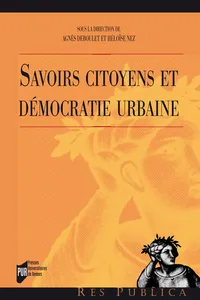 Savoirs citoyens et démocratie urbaine_cover