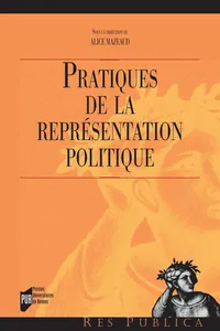 Pratiques de la représentation politique_cover