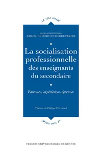 La socialisation professionnelle des enseignants du secondaire_cover