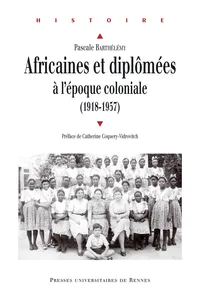 Africaines et diplômées à l’époque coloniale_cover