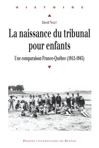 La naissance du tribunal pour enfants_cover