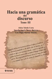 Hacia una gramática del discurso. Tomo III_cover