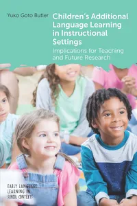 Children's Additional Language Learning in Instructional Settings_cover