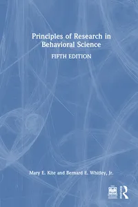 Principles of Research in Behavioral Science_cover