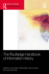 The Routledge Handbook of Information History_cover