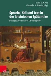 Sprache, Stil und Text in der lateinischen Spätantike_cover