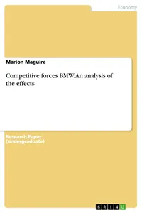 Competitive forces BMW. An analysis of the effects_cover