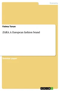 ZARA. A European fashion brand_cover
