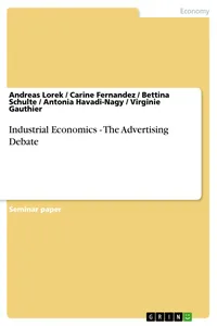 Industrial Economics - The Advertising Debate_cover