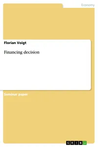 Financing decision_cover