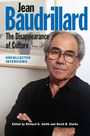 Jean Baudrillard: The Disappearance of Culture