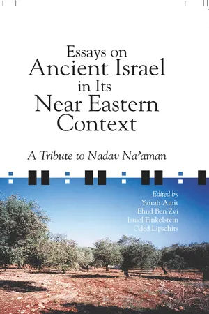 Essays on Ancient Israel in Its Near Eastern Context