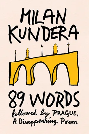 89 Words followed by Prague, A Disappearing Poem