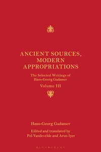 Ancient Sources, Modern Appropriations_cover