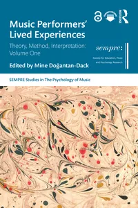 Music Performers' Lived Experiences_cover