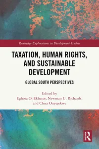 Taxation, Human Rights, and Sustainable Development_cover