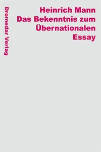 Das Bekenntnis zum Übernationalen_cover