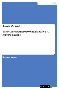 The representation of women in early 18th century England_cover