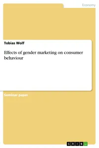 Effects of gender marketing on consumer behaviour_cover