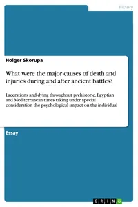 What were the major causes of death and injuries during and after ancient battles?_cover